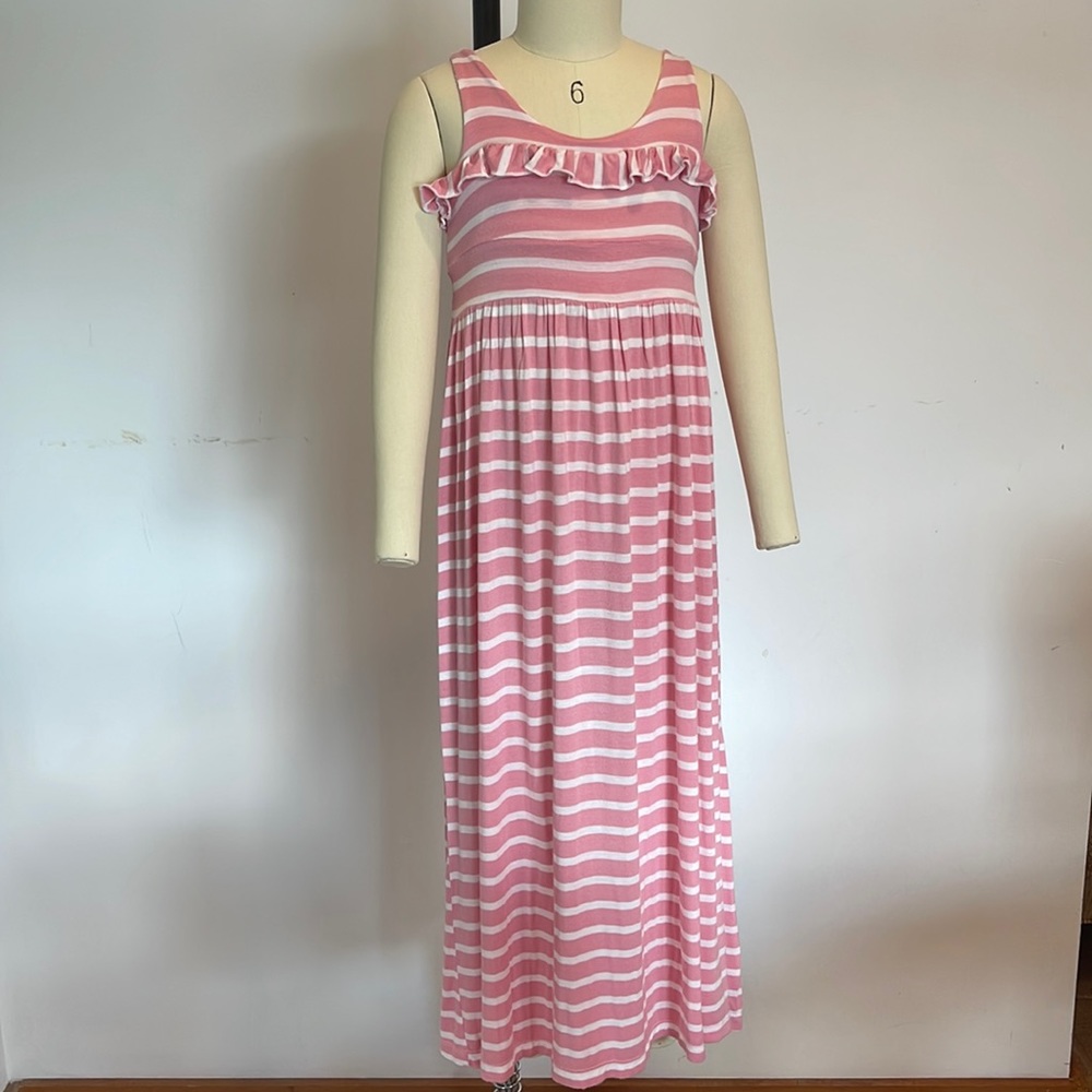 Fiveloaves Twofish Size 6 Girls Striped Maxi Dress